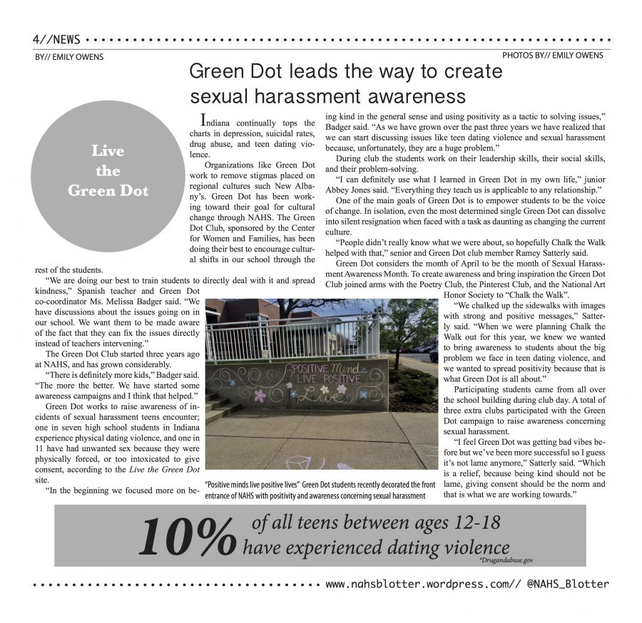 Green Dot leads the way to create sexual harassment awareness //April Print Edition  by//Emily Owens