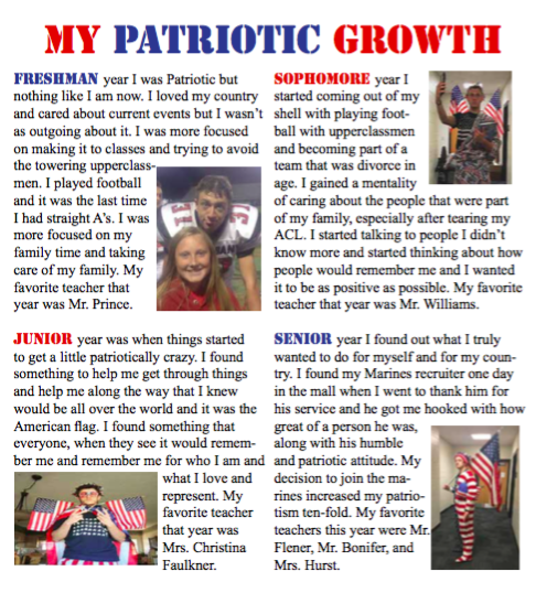 My Patriotic Growth // Senior Farewell by//Quintin Condra