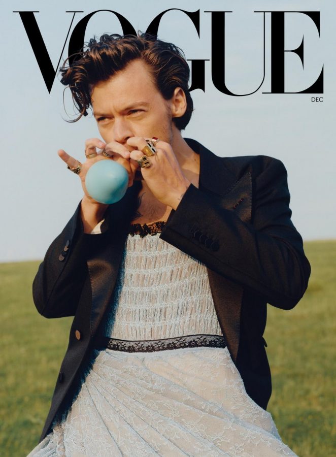 Harry Styles on the December 2020 issue of Vogue Magazine. // Tyler Mitchell, Vote
