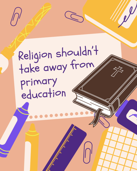 Religion shouldn't take away from primary education